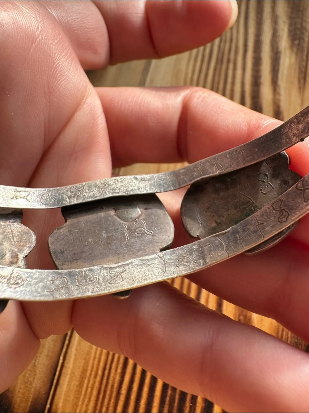 Old Pawn Three Stone Turquoise bracelet